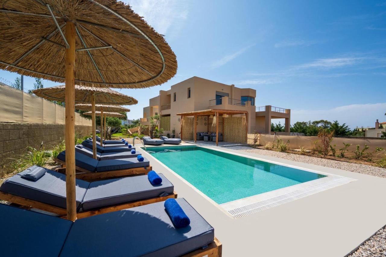 Villa Anolia With Private Pool Коскину Экстерьер фото