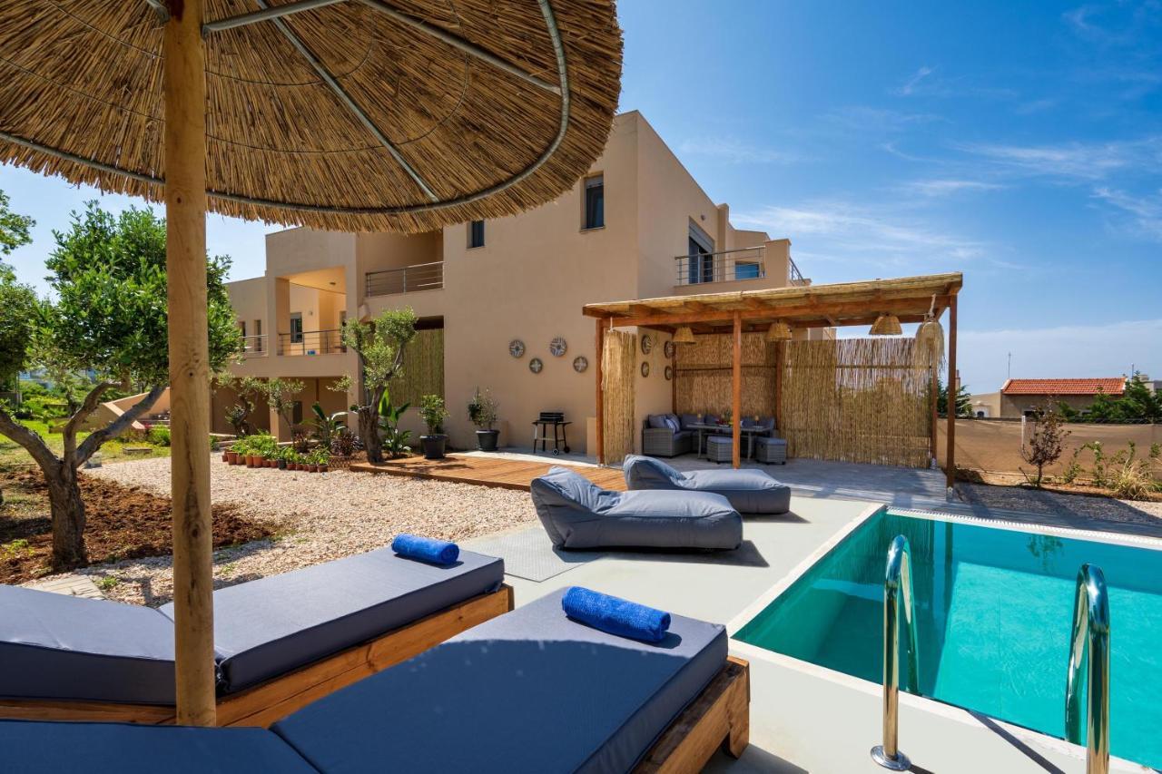 Villa Anolia With Private Pool Коскину Экстерьер фото