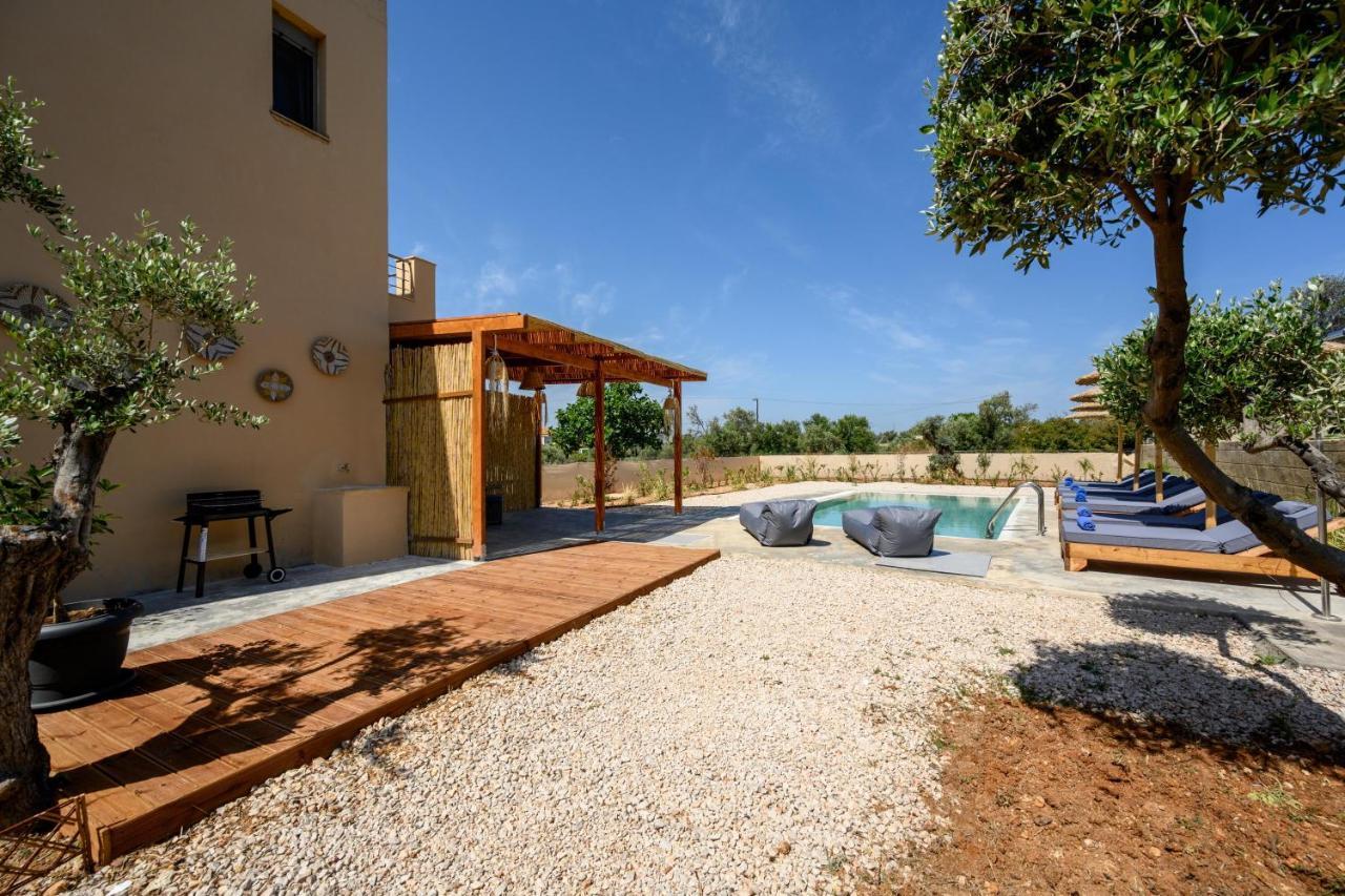Villa Anolia With Private Pool Коскину Экстерьер фото